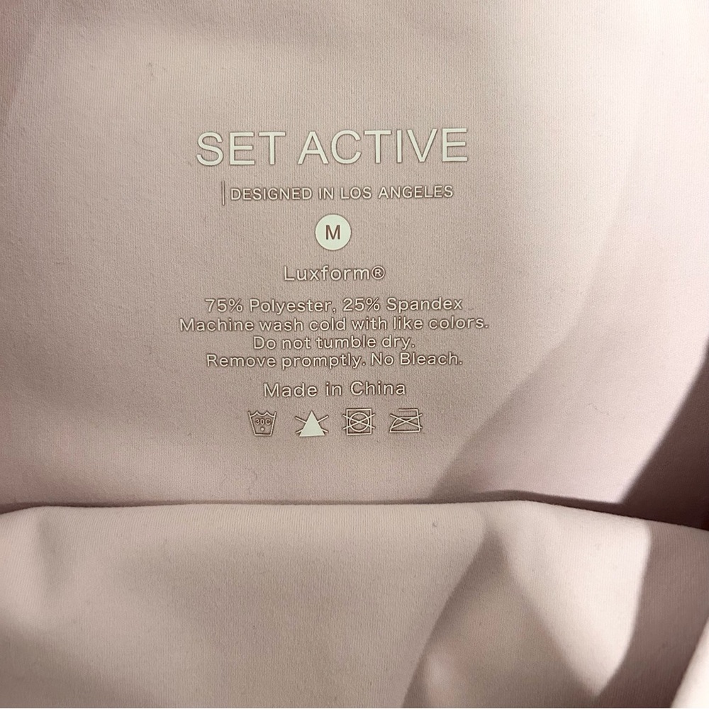 SET Active Luxform Light Pink Leggings Size Medium - Picture 10 of 12